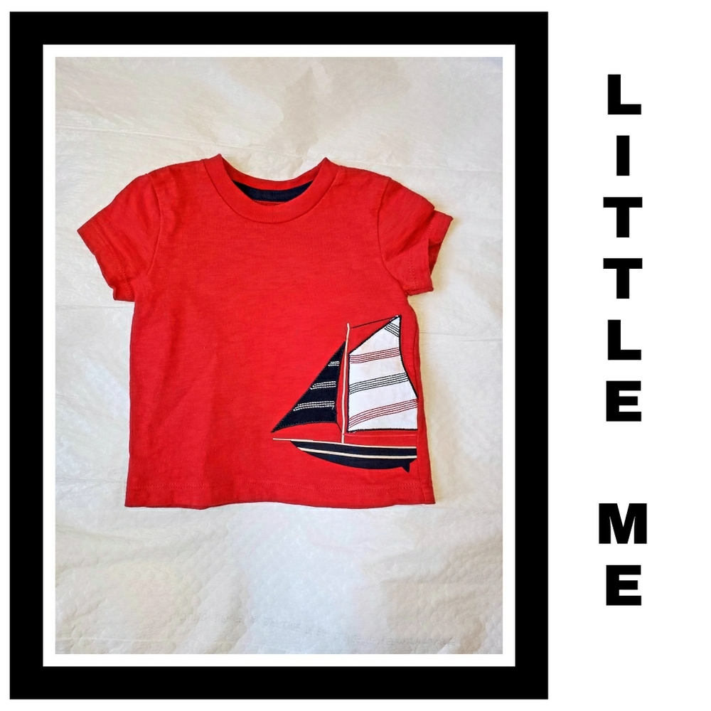 Little Me T shirt With Sailboat 12 months